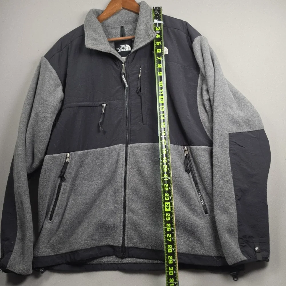 The North Face VTG Mens Large Denali Polartec 300 Fleece Jacket Charcoal Black
